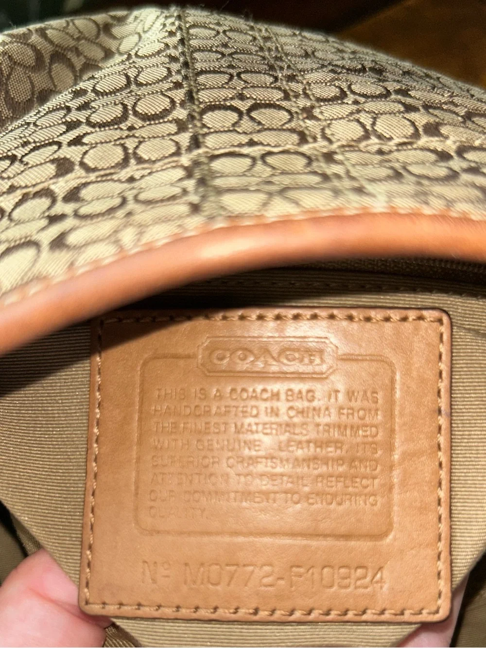 Coach 2007 Y2K Mini Kissing C Signature Monogram Tan Soho Hobo Shoulder Bag - Picture 12 of 15